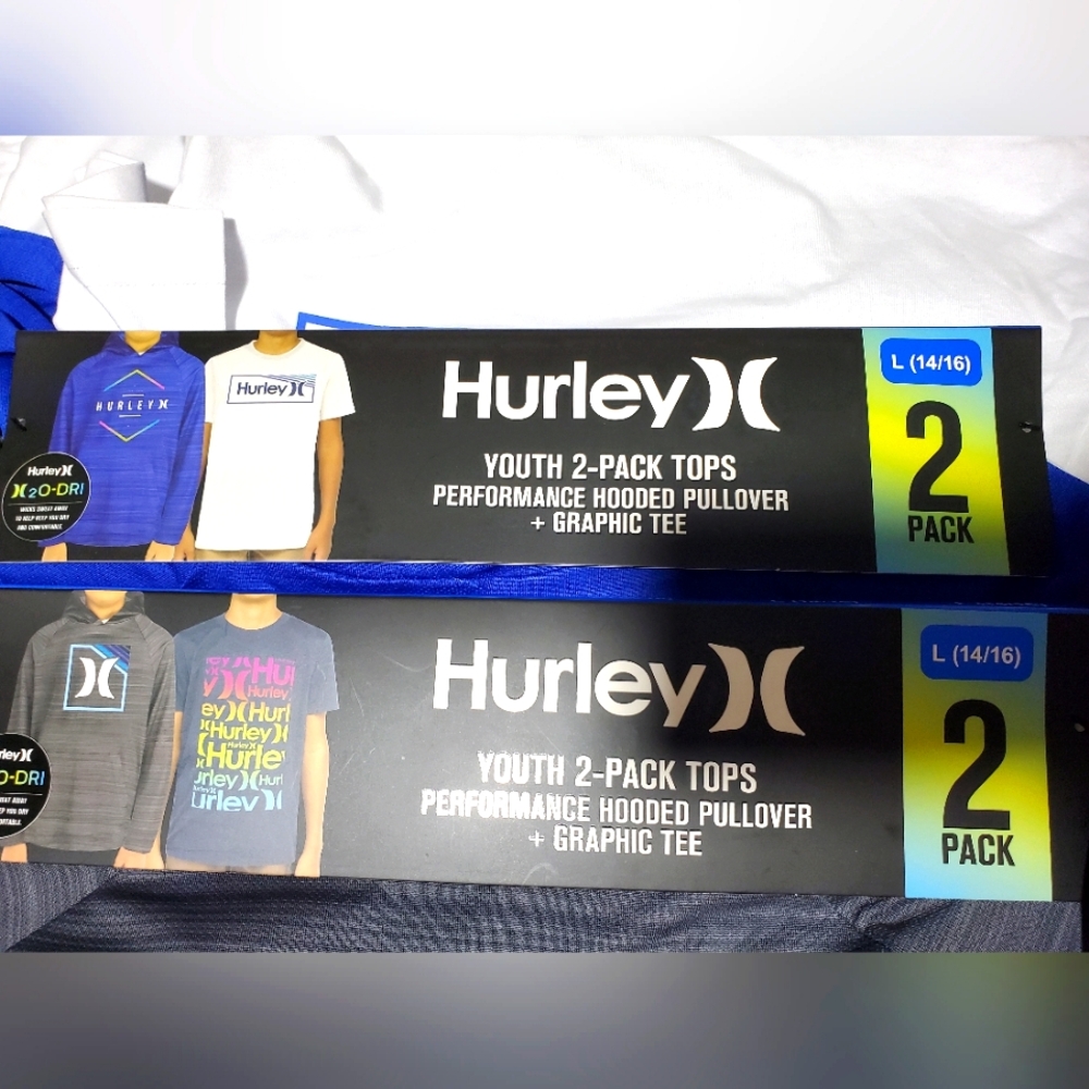 4 Boys Hurley Tops size L(14/16)